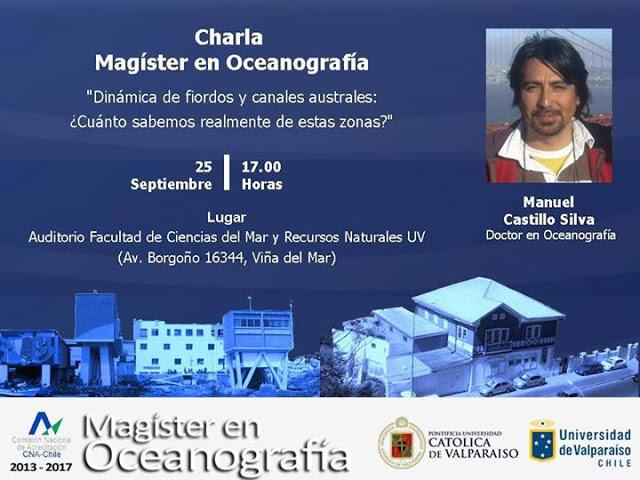 Charla: ciclo de Charlas del Magister en Oceanografía, Chile