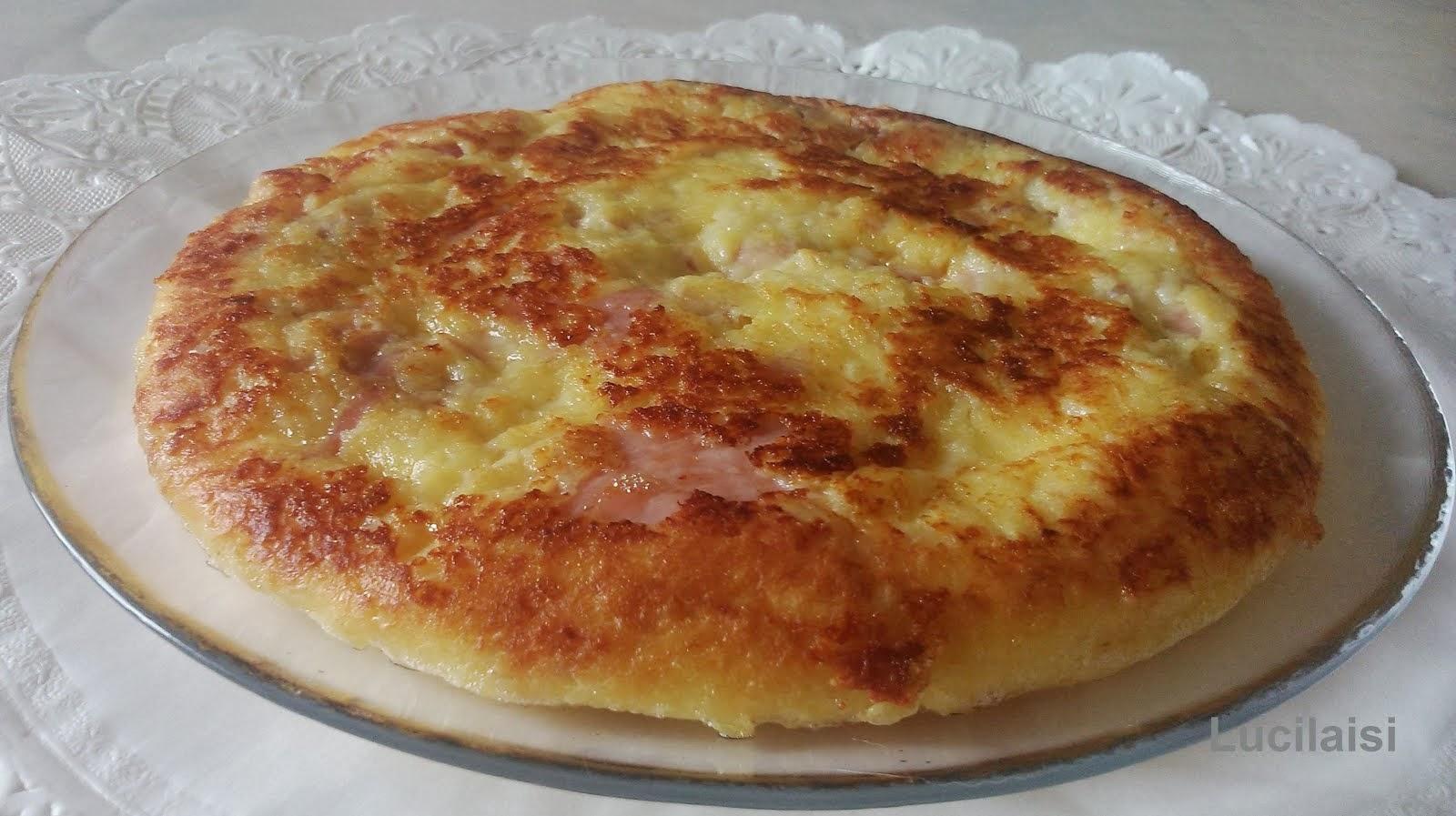 Tortilla de jamón york y queso