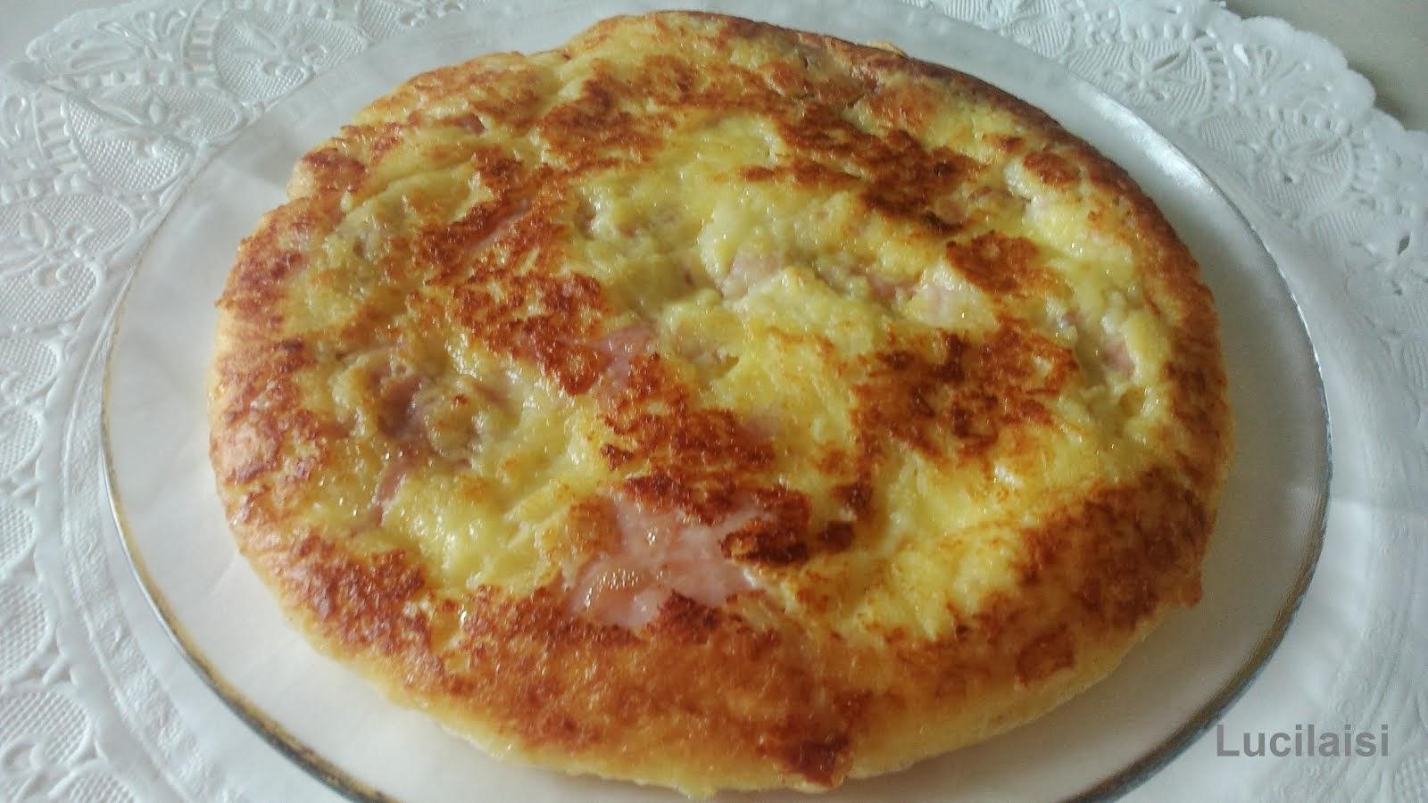 Tortilla de jamón york y queso