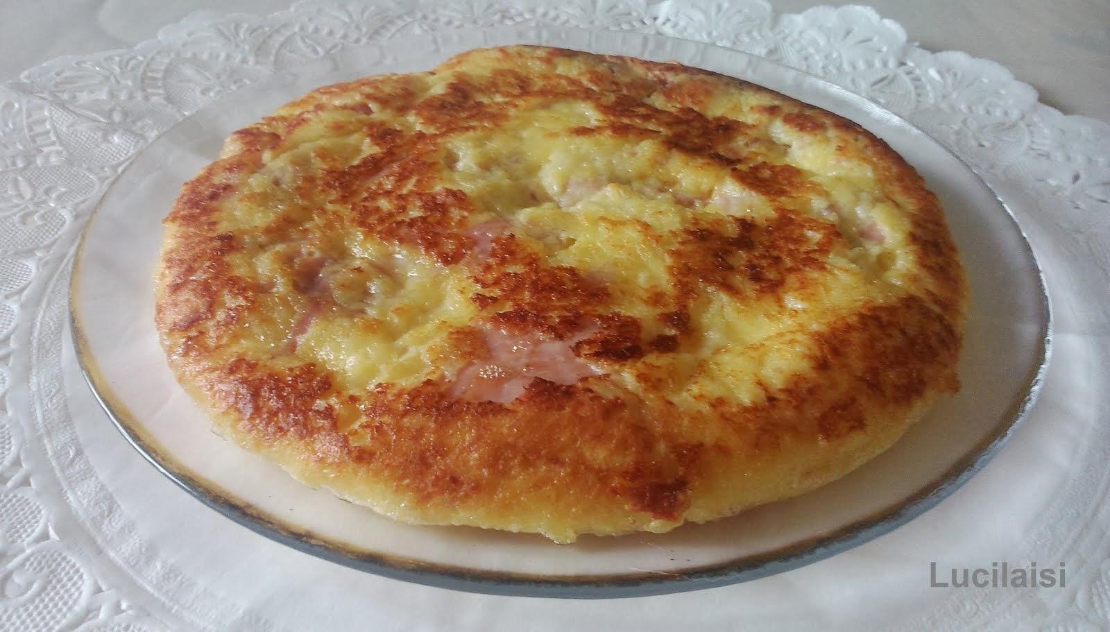 Tortilla de jamón york y queso