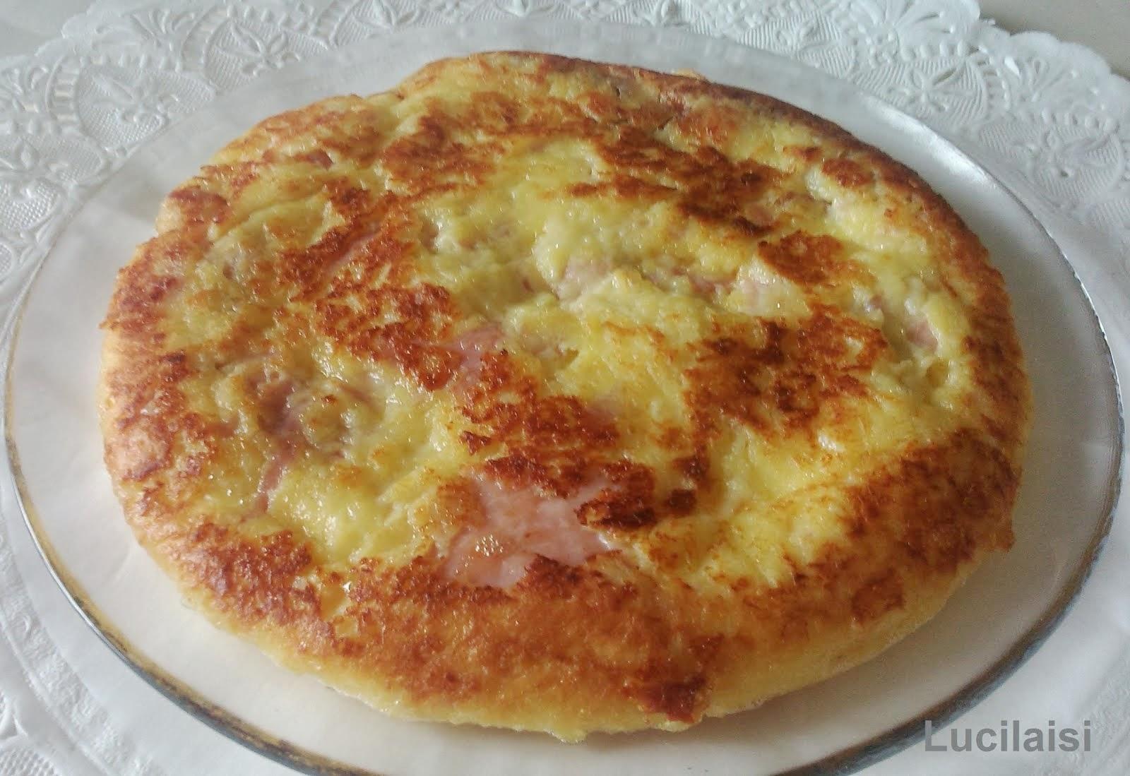 Tortilla de jamón york y queso