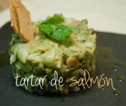 Tartar de salmón ahumado con aguacate Tartar de salmón