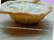 Miniquiche queso azul.