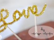 #121. Cake topper caligráfico/Calligraphic cake