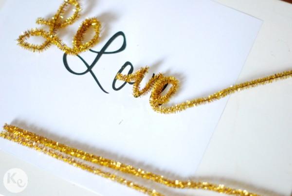 DIY. Calligraphic Cake Topper