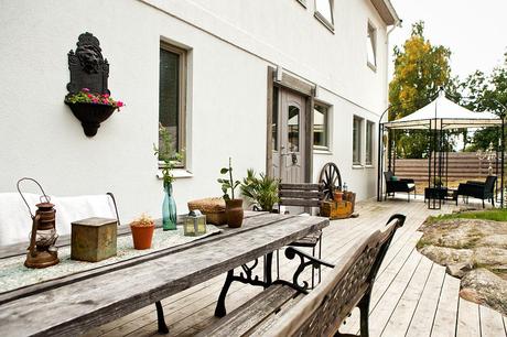 Terraza de aire rural