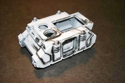 Mitad del Razorback presombreada en negro