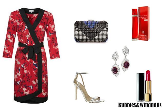 How to combine... red oriental dress