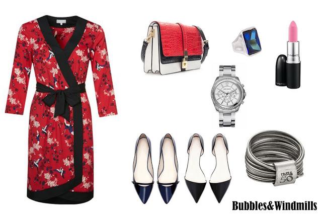 How to combine... red oriental dress