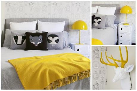 Un toque de amarillo en el dormitorio Un toque de amarillo en el dormitorio