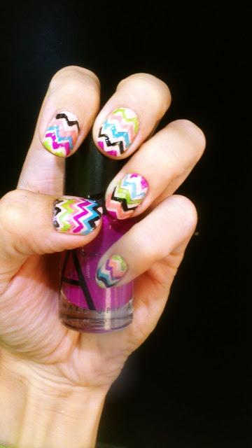 RETO ESMALTOFÍLICAS 2º: CHEVRON NAILS