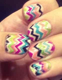 RETO ESMALTOFÍLICAS 2º: CHEVRON NAILS