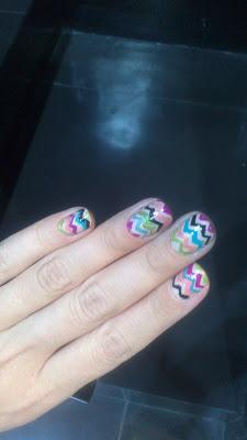 RETO ESMALTOFÍLICAS 2º: CHEVRON NAILS