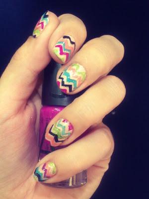 RETO ESMALTOFÍLICAS 2º: CHEVRON NAILS