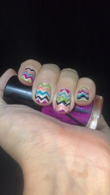 RETO ESMALTOFÍLICAS 2º: CHEVRON NAILS