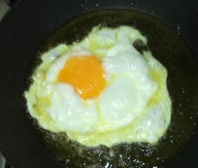 Bocata de Cecina, Huevo Frito y Patatas