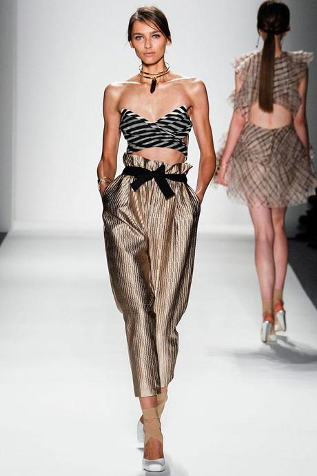The Chloé golden lamé pants from Spring/Summer 2009 renewed in NYFW Spring/Summer 2014