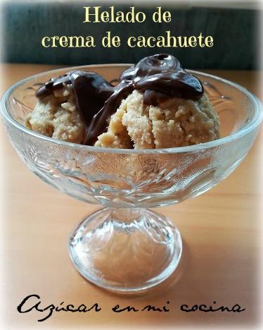Helado de crema de cacahuete