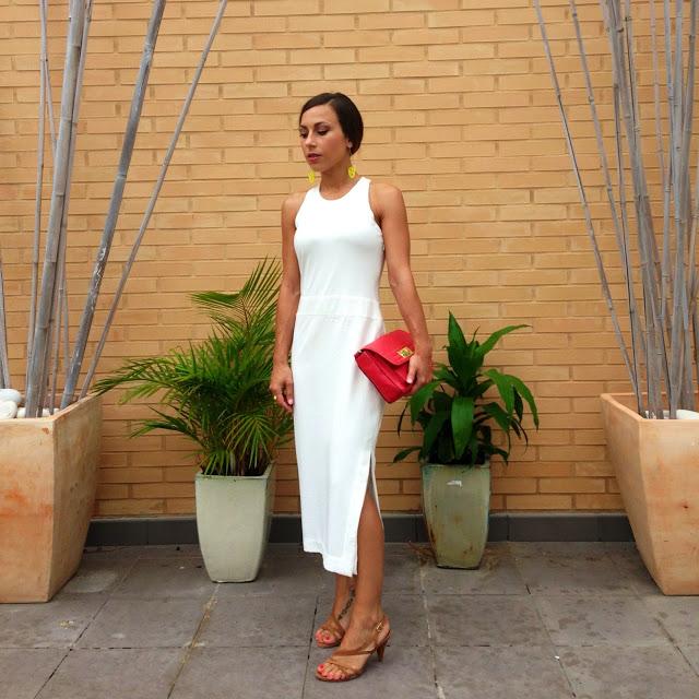 WHITE COTTON DRESS