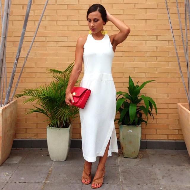 WHITE COTTON DRESS