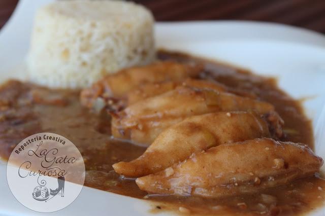 CHIPIRONES RELLENOS DE MANZANA CON SALSA DE SIDRA