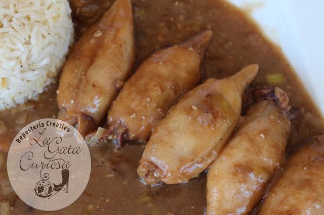 CHIPIRONES RELLENOS DE MANZANA CON SALSA DE SIDRA