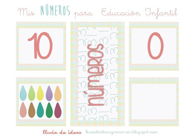 Descargables: números para Educación Infantil