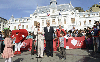 PRESIDENTE ASISTE A VISITA DE LA GIRA NACIONAL DE ELIGE VIVIR SANO