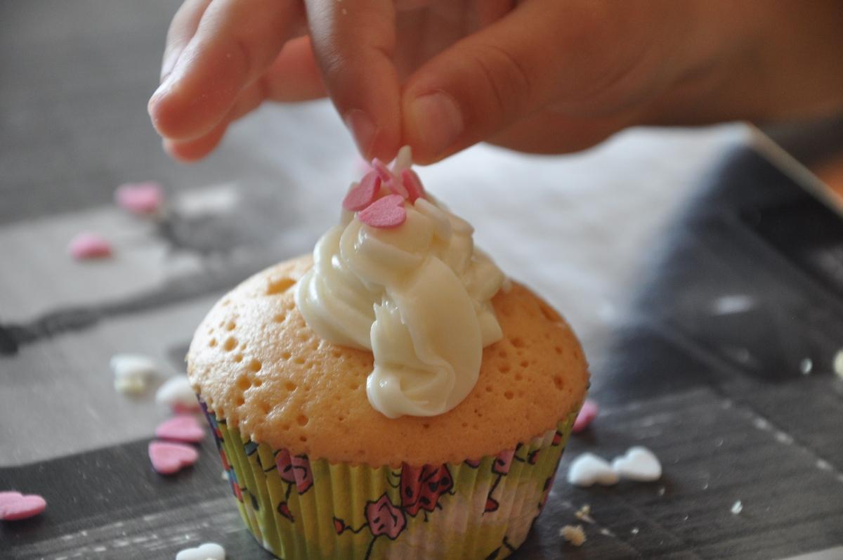 Cupcakes De Butter-Vainilla Con Frosting De Vainilla