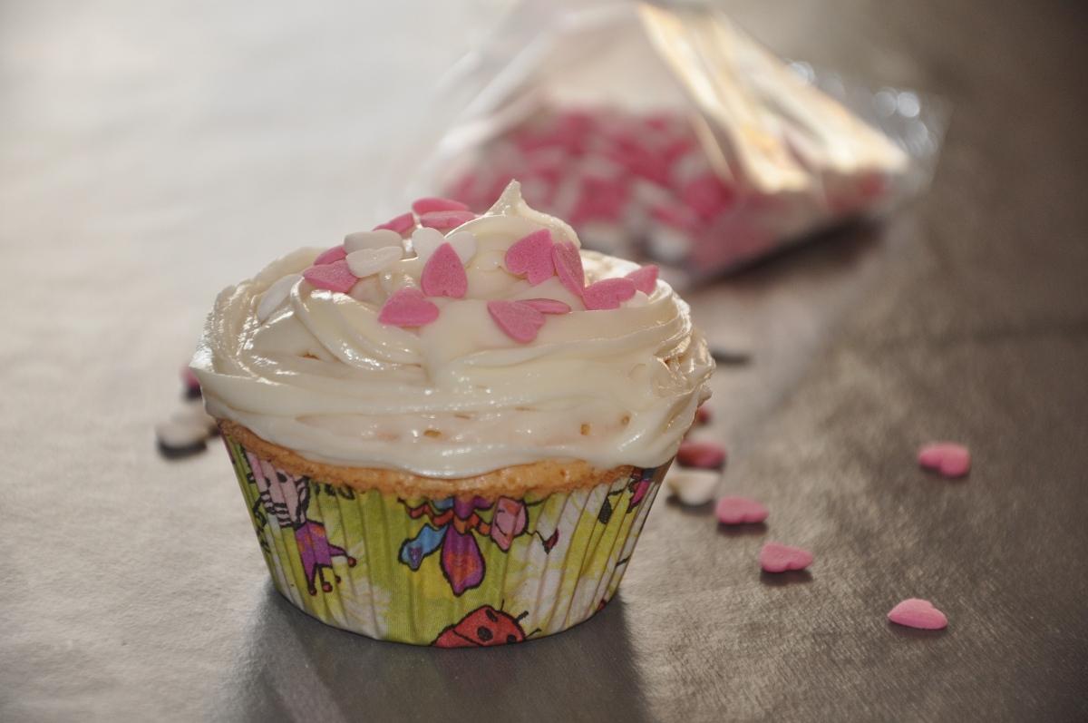 Cupcakes De Butter-Vainilla Con Frosting De Vainilla