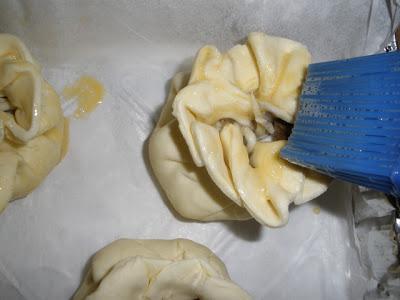 Saquitos de Marisco y Setas