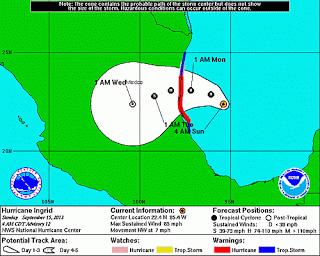 Este México aguarda impacto huracán Ingrid.