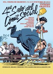 Cartel del IV Salón del Cómic Social en Santa Coloma de Gramenet