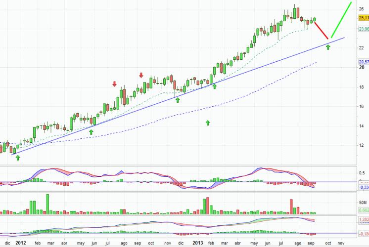 Análisis gráfico del valor analizado