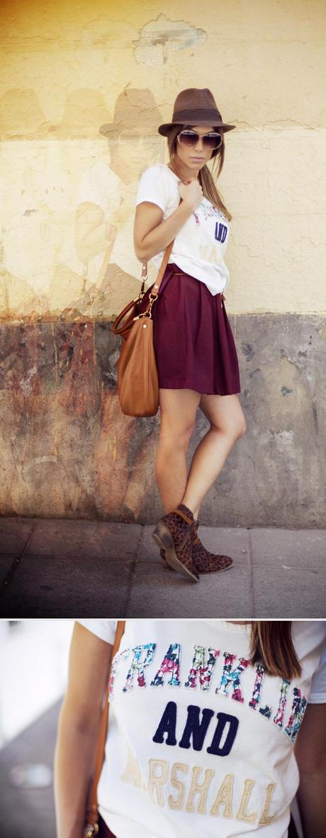 street style barbara crespo sunday stroll franklin and marshall tshirt outfit