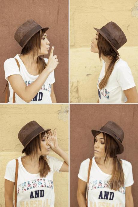 street style barbara crespo sunday stroll franklin and marshall tshirt outfit