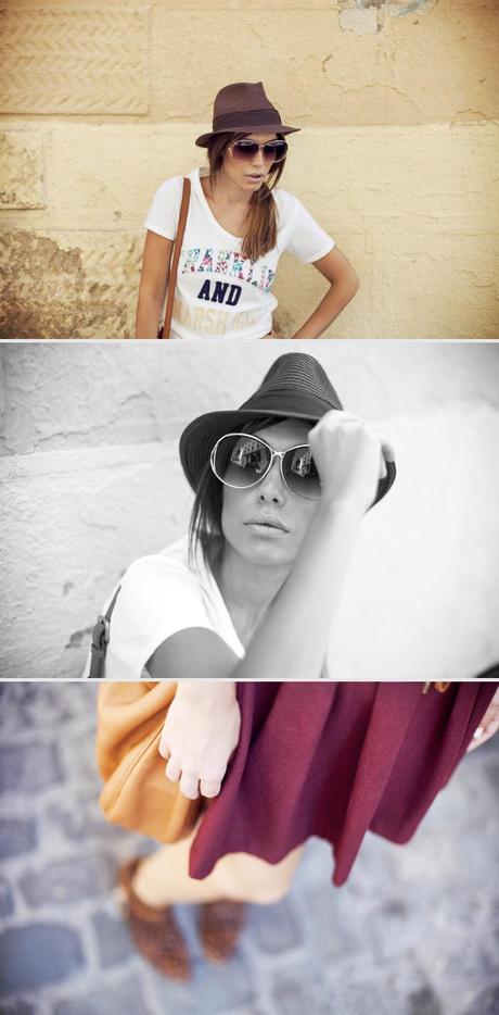 street style barbara crespo sunday stroll franklin and marshall tshirt outfit