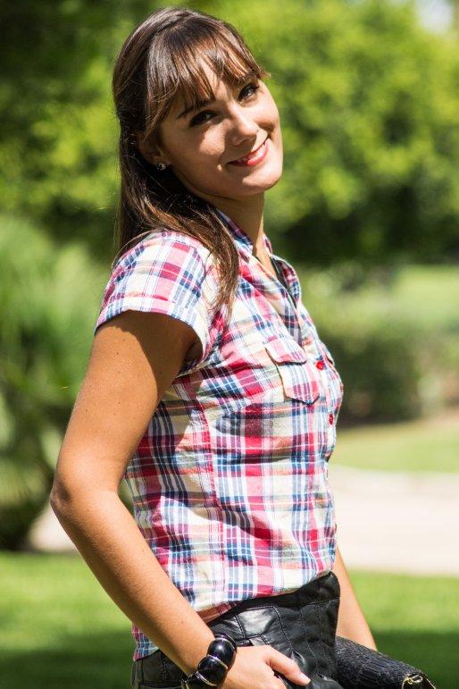 tartan, style, fashion, algo así, look, look verano, 