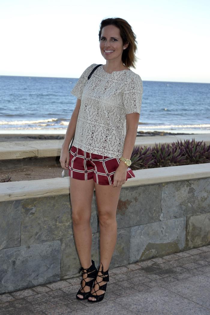 Zara Checkered Shorts