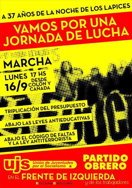 A 37 años de La Noche de los Lápices: Vamos por una jornada de lucha