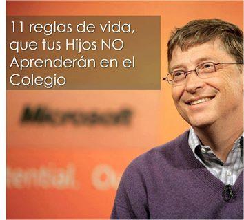 Lecciones que nos da la Vida: Las 11 reglas de la vida que tus Hijos NO aprenderán en el Colegio