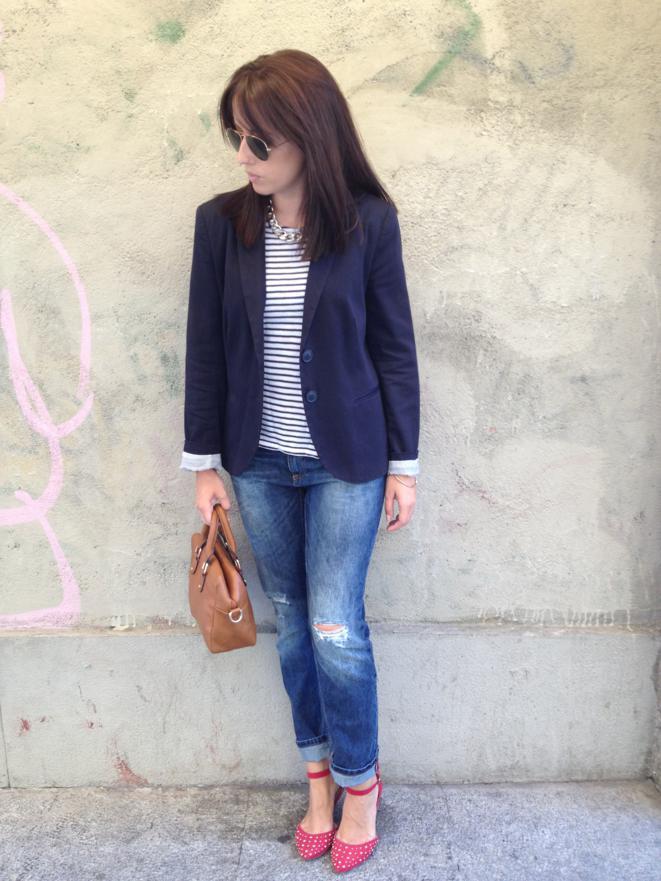Blazer and navy