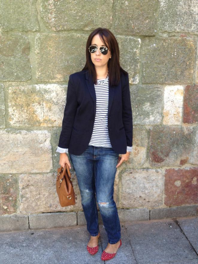 Blazer and navy