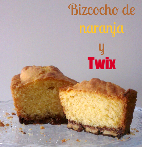 ♥ Bizcocho de naranja y Twix