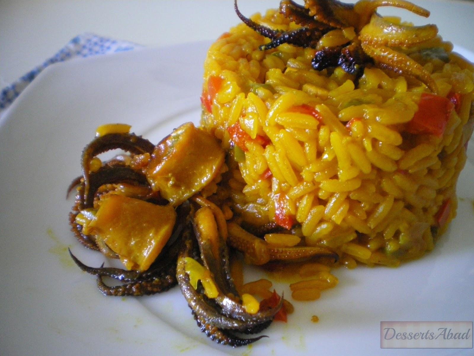 Arroz con calamares