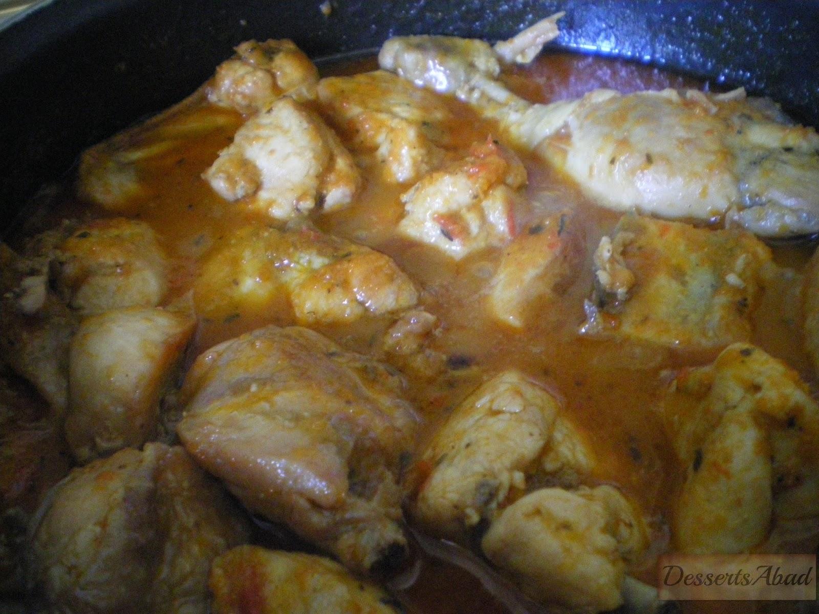 Pollo en salsa