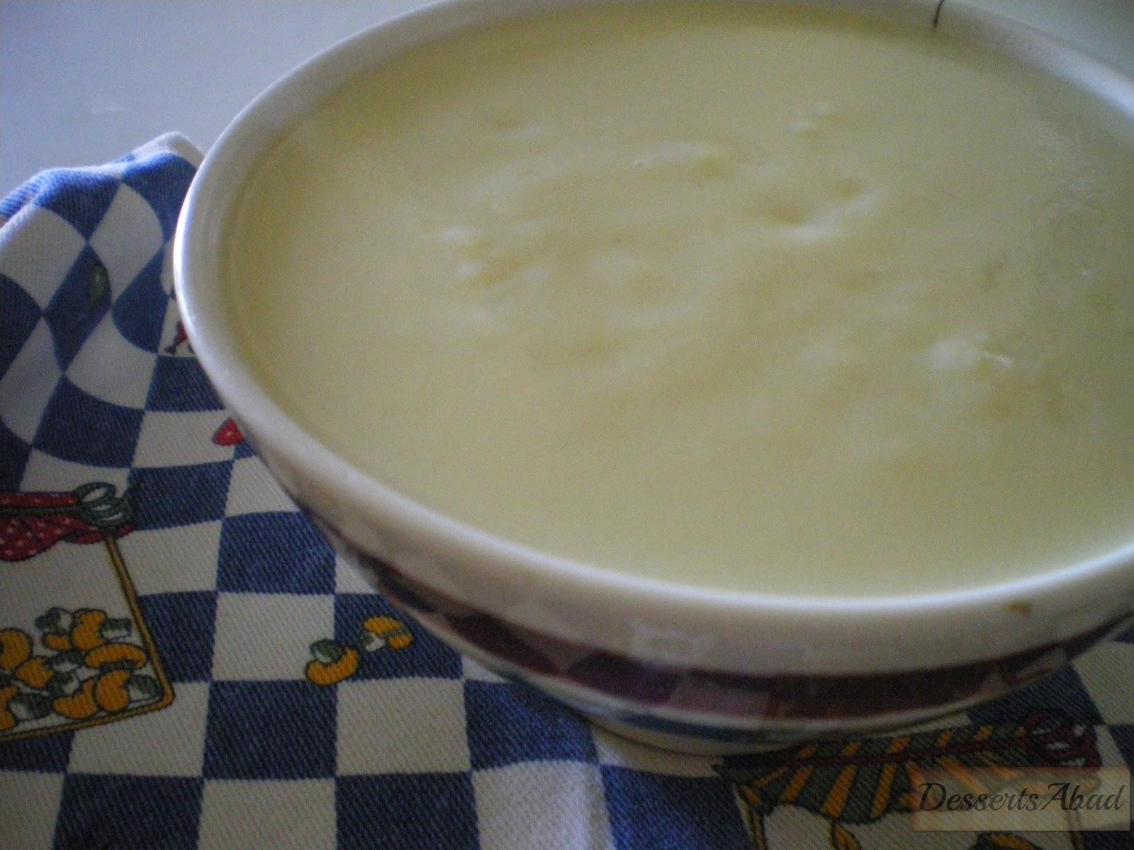 Natillas de huevo