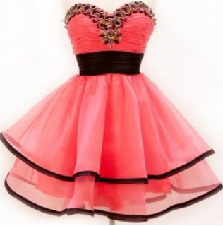 VESTIDOS ELEGANTES DE FIESTA COLOR CORAL