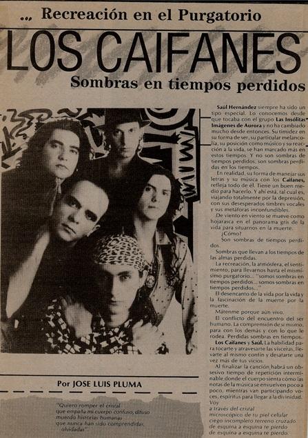 Caifanes sombras en tiempos perdidos