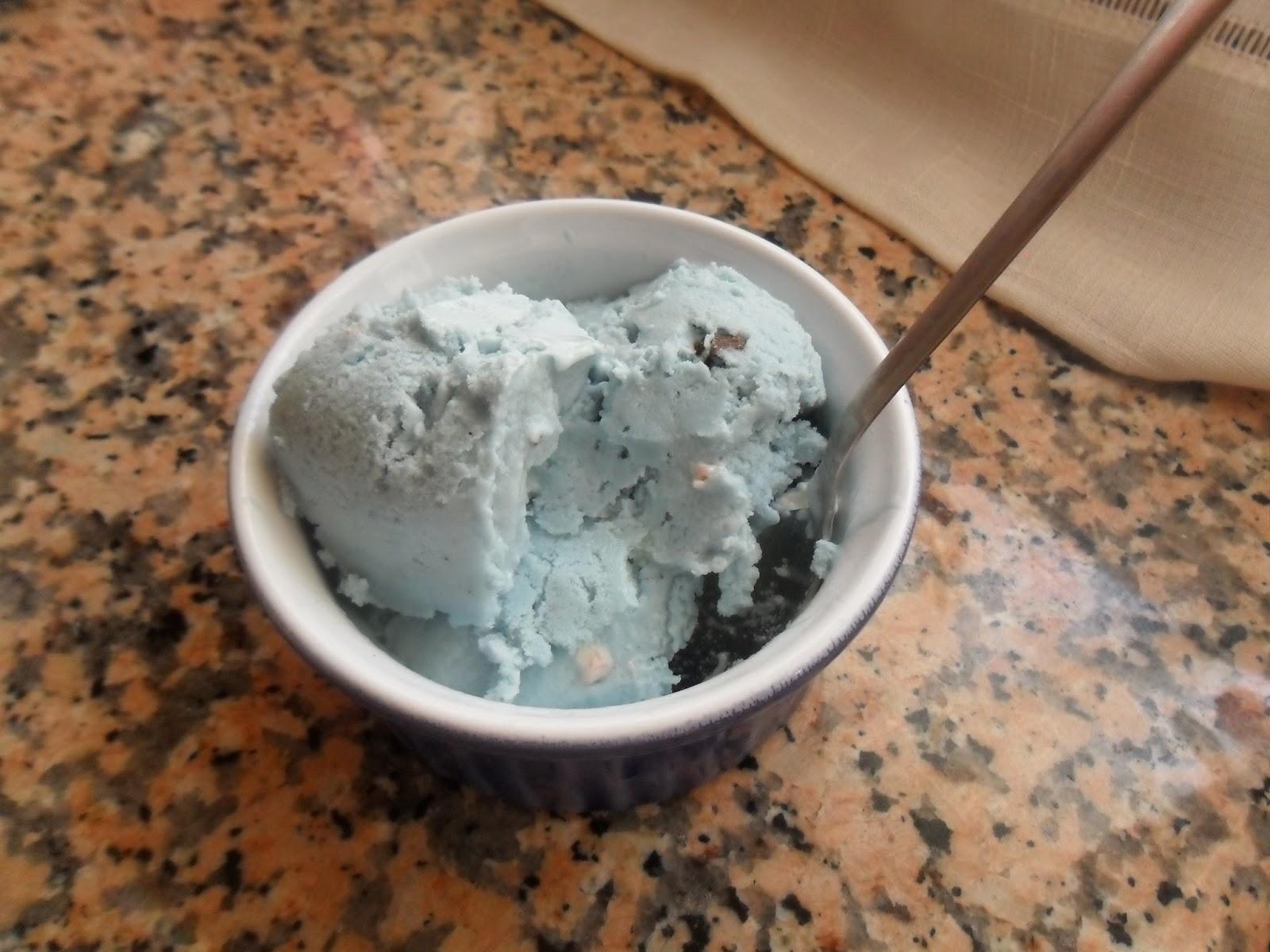 Helado pitufo (de nubes)